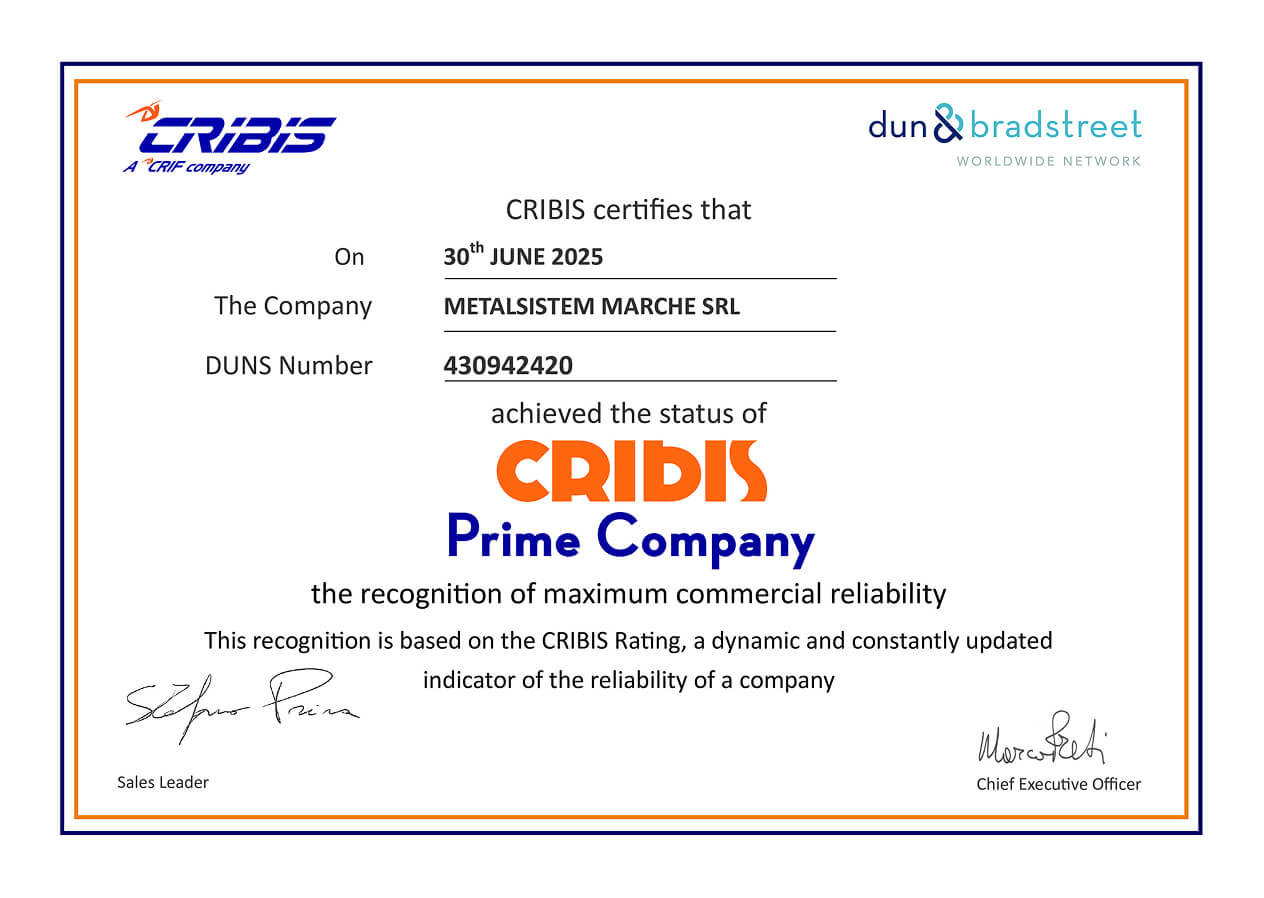 Cribis Prime Company 2025